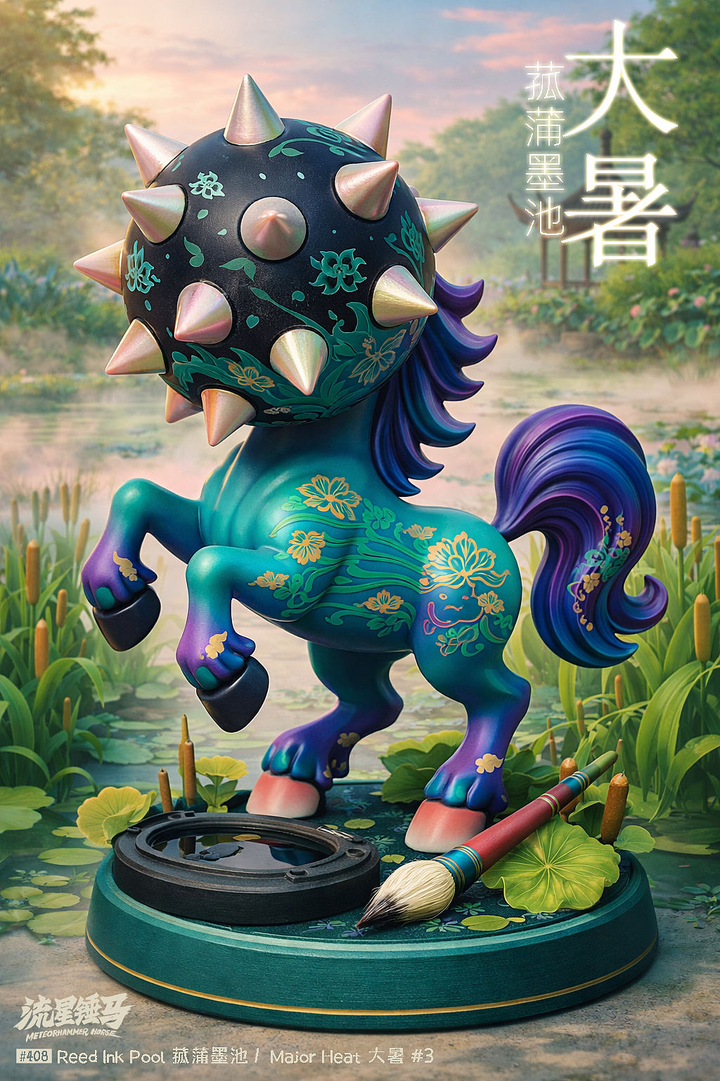 流星锤马·大暑（图ZNDA5OTg5NDQ0） - 单幅漫画 - 站酷设计师Gwemo鸡毛原创素材 - 站酷ZCOOL