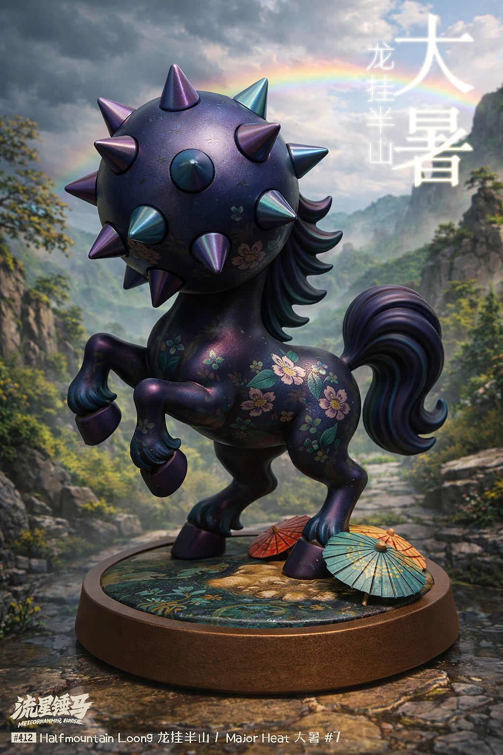 流星锤马·大暑（图ZNDA5OTg5NDYw） - 单幅漫画 - 站酷设计师Gwemo鸡毛原创素材 - 站酷ZCOOL