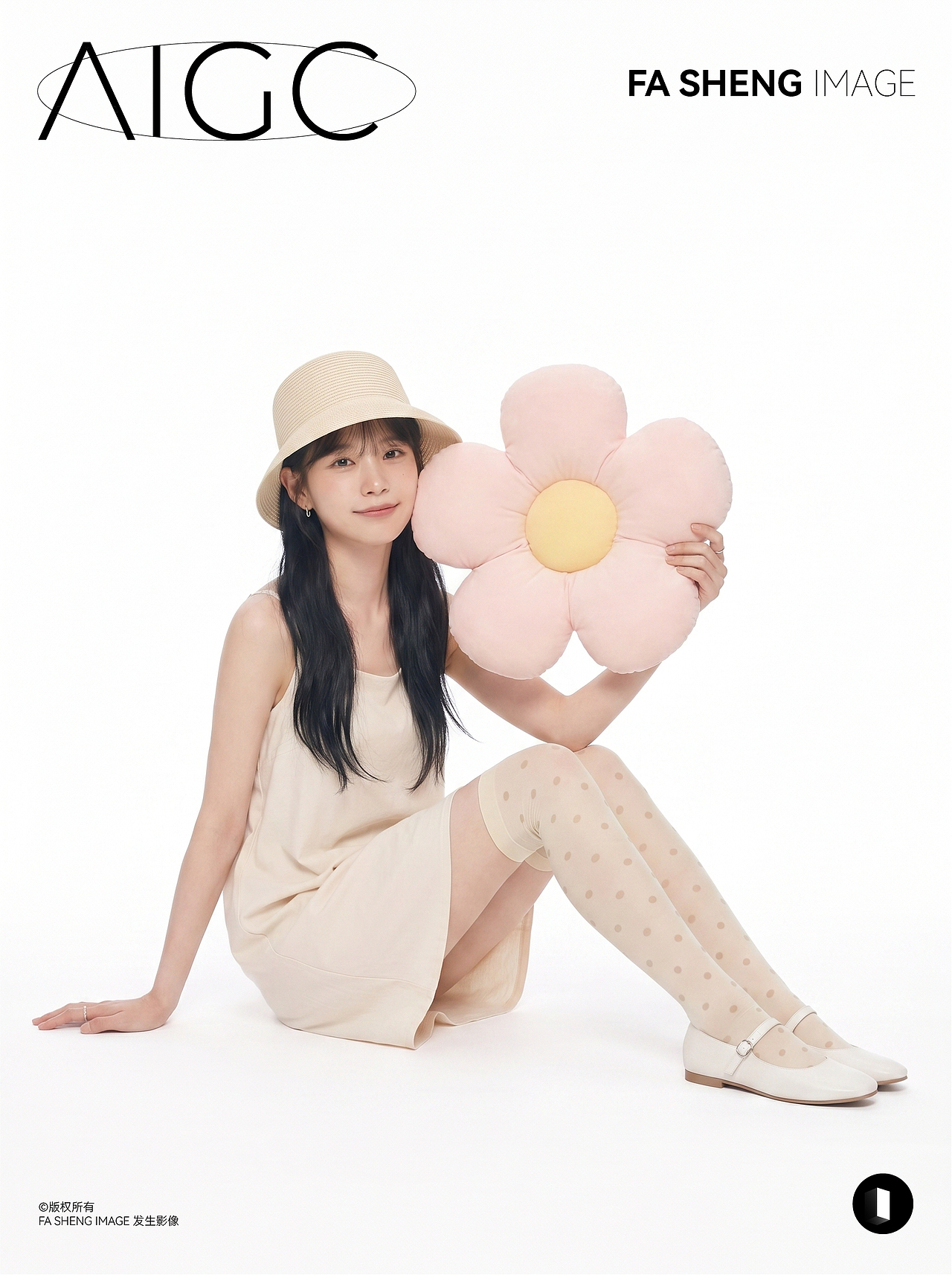 AI IMAGE / 花朵抱抱（图ZNDA5OTk3NDg0） - 人像摄影 - 站酷设计师发生影像原创素材 - 站酷ZCOOL