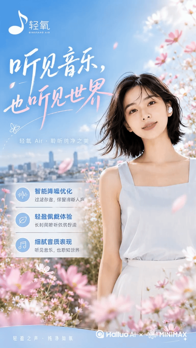 《听见音乐,也听见世界》|轻氧 AIGC 商业广告全案(图ZNDEwMDA3MDQ0) - AI作品 - 站酷设计师钰欣1原创素材 - 站酷ZCOOL