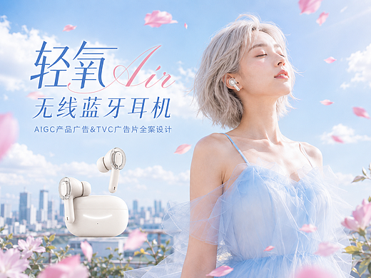 《轻氧 Air》无线蓝牙耳机｜TVC广告片全案设计
