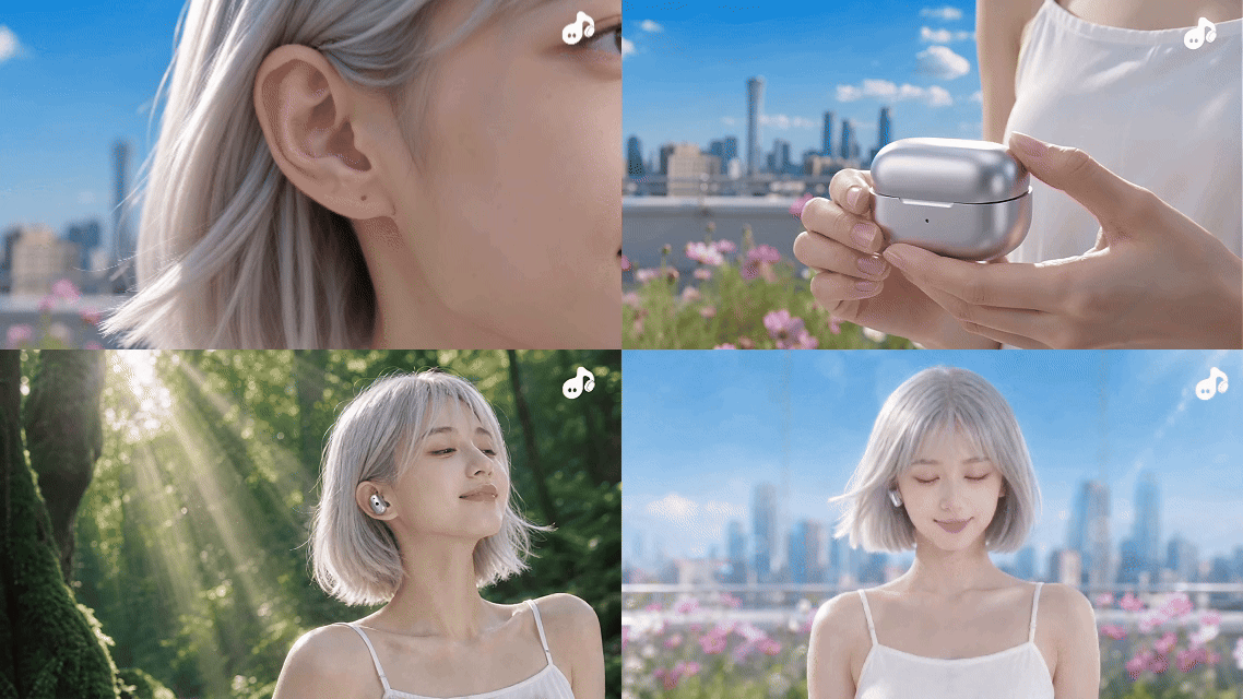 《轻氧Air》开放式耳机丨Ai产品全案&TVC产品广告(图ZNDEwMDE0Njky) - 宣传片 - 站酷设计师TemptzC原创素材 - 站酷ZCOOL