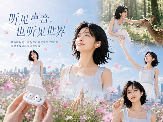 《听见音乐,也听见世界》|轻氧 AIGC 商业广告全案