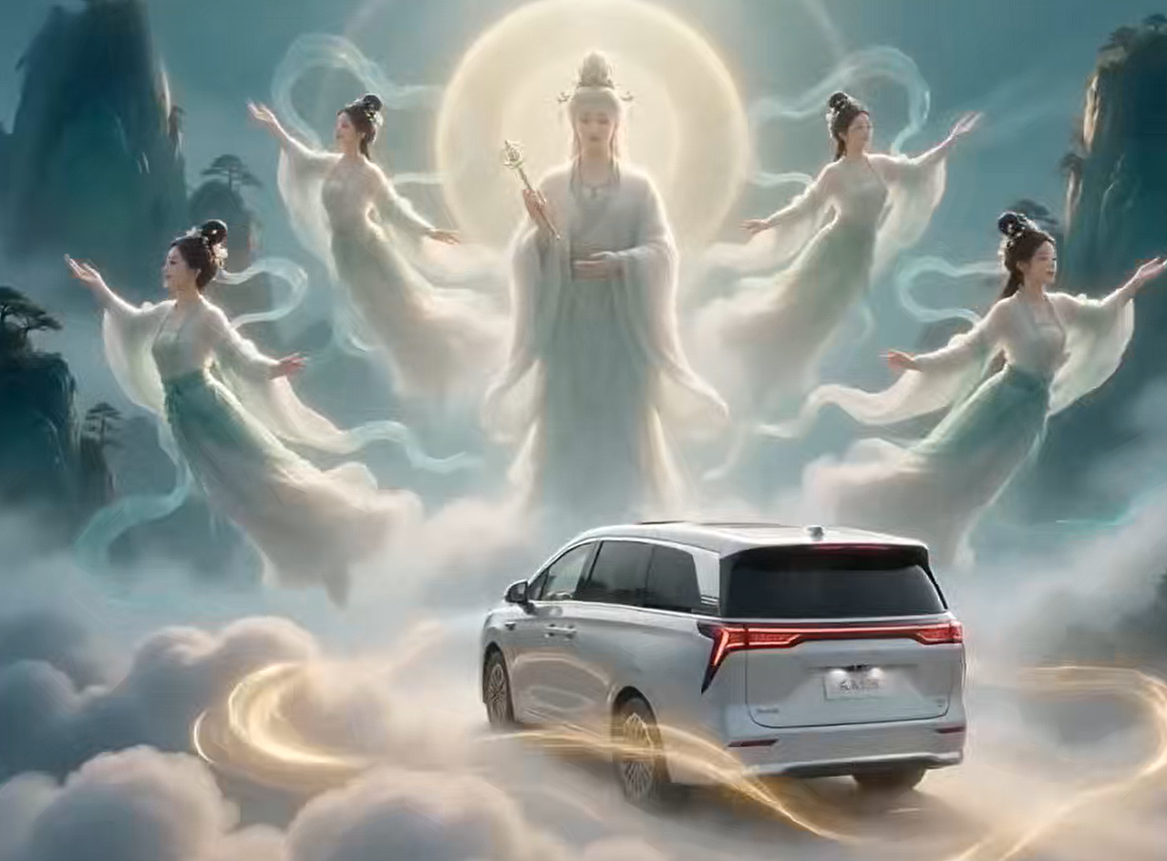 玄幻国风封神！八仙遇上华派黄金六座 SUV 有多绝？（图ZNDEwMDE3NDQw） - AI作品 - 站酷设计师颉云设计原创素材 - 站酷ZCOOL