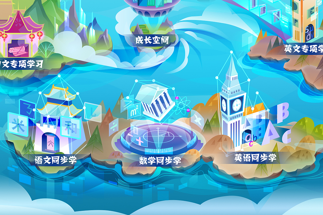 学习机 UI|开机导览首页 / 答题界面(已上线)(图ZNDEwMDMwNjE2) - 软件界面 - 站酷设计师番蛋FUNEGG原创素材 - 站酷ZCOOL