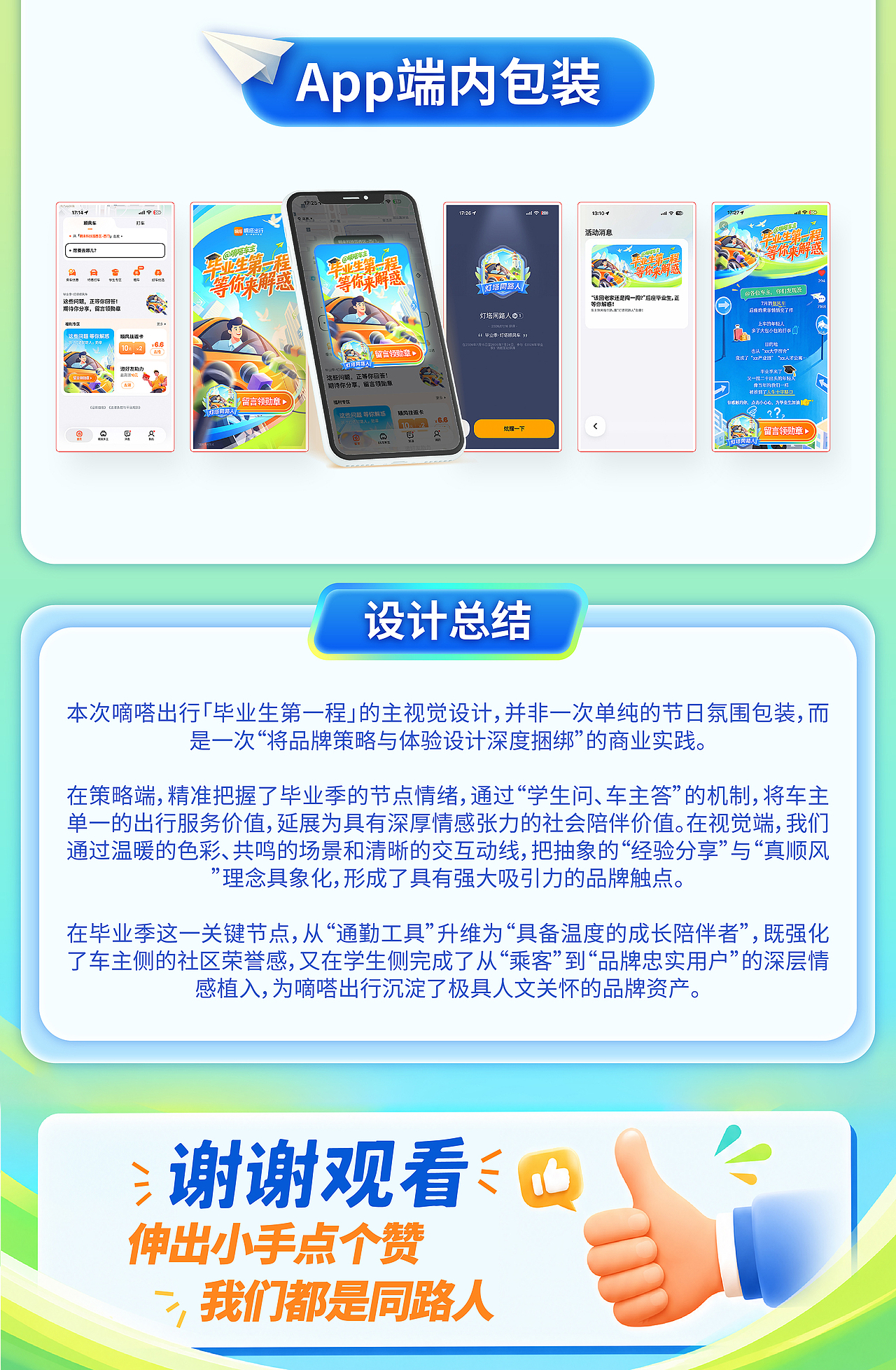 嘀嗒出行2026年毕业季项目-视觉设计总结（图ZNDEwMDM3NzQ0） - 运营设计 - 站酷设计师嘀嗒出行原创素材 - 站酷ZCOOL