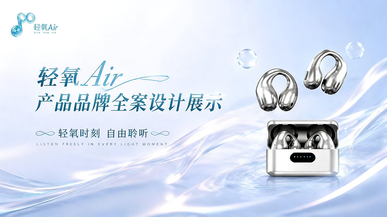 轻氧 Air | AIGC 全链路开放式耳机品牌全案设计(图ZNDEwMDQzNzUy) - 品牌 - 站酷设计师元创数影原创素材 - 站酷ZCOOL