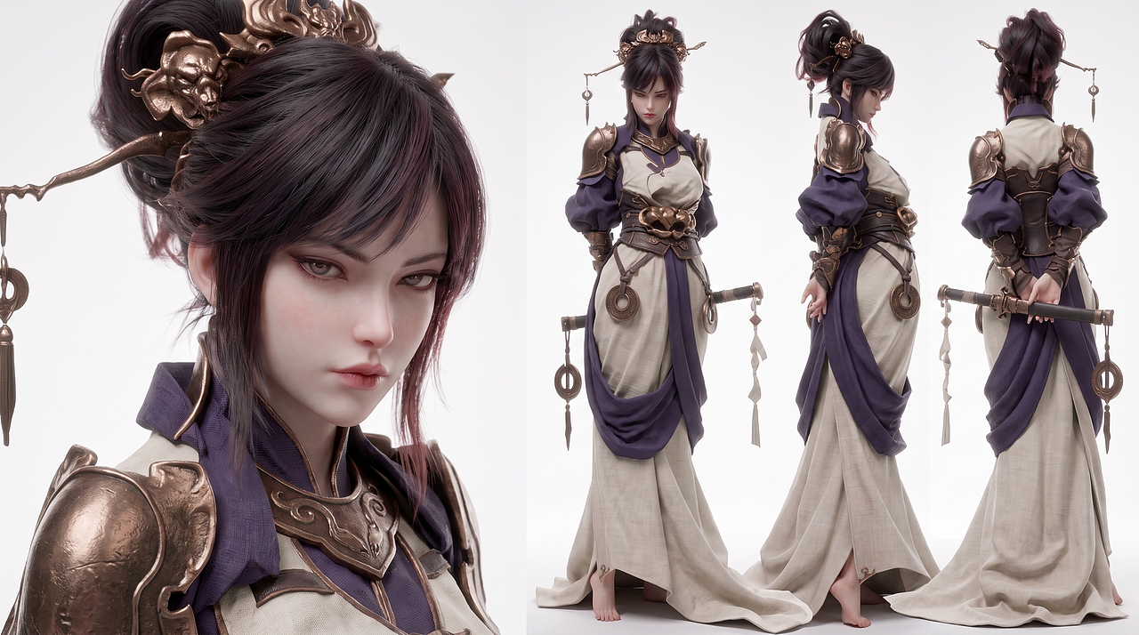 国风超写实数字人(图ZNDEwMDQ4NDgw) - AI作品 - 站酷设计师张先生设计工作室原创素材 - 站酷ZCOOL