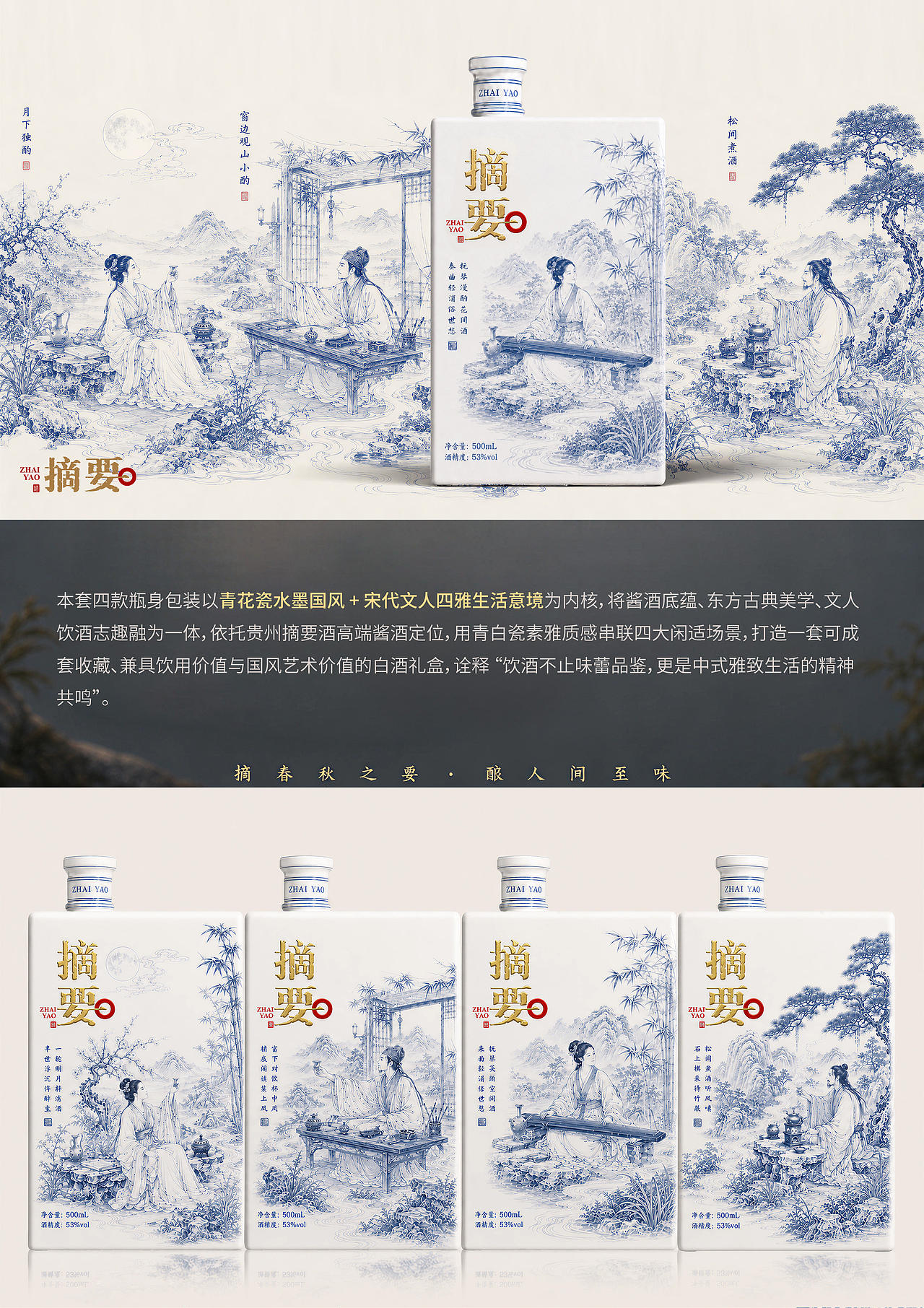 摘要・青花四雅（图ZNDEwMDQ5Mjky） - 产品 - 站酷设计师davidgoggins原创素材 - 站酷ZCOOL