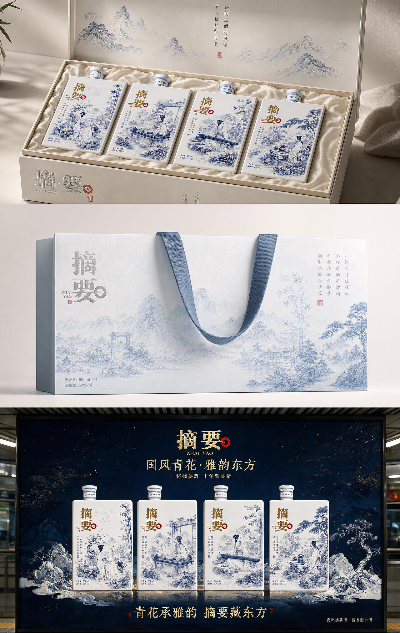 摘要・青花四雅（图ZNDEwMDQ5MzA4） - 产品 - 站酷设计师davidgoggins原创素材 - 站酷ZCOOL