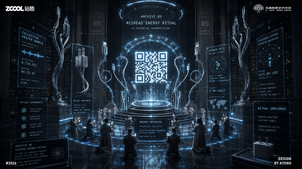 被算法误读的文明（图ZNDEwMDU0MTQw） - 宣传物料 - 站酷设计师阿勇AI创作原创素材 - 站酷ZCOOL