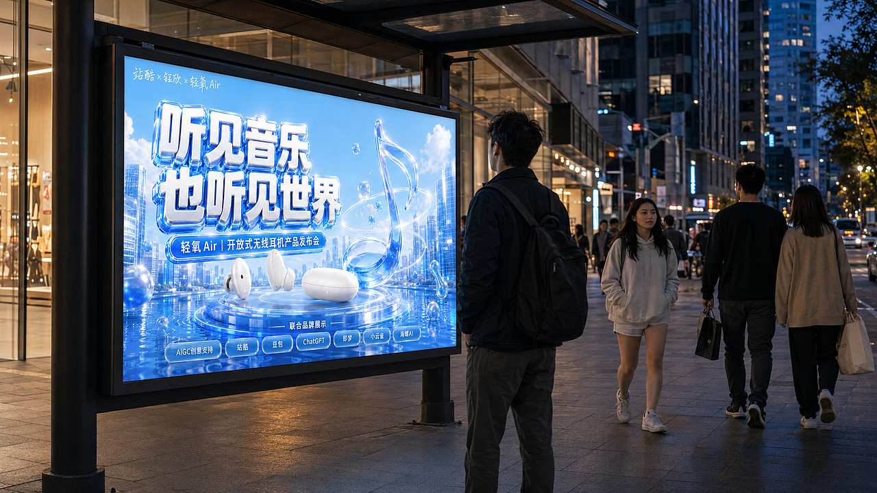 听见音乐,也听见世界|轻氧 Air 品牌视觉全案(图ZNDEwMDU3NzU2) - AI作品 - 站酷设计师钰欣1原创素材 - 站酷ZCOOL