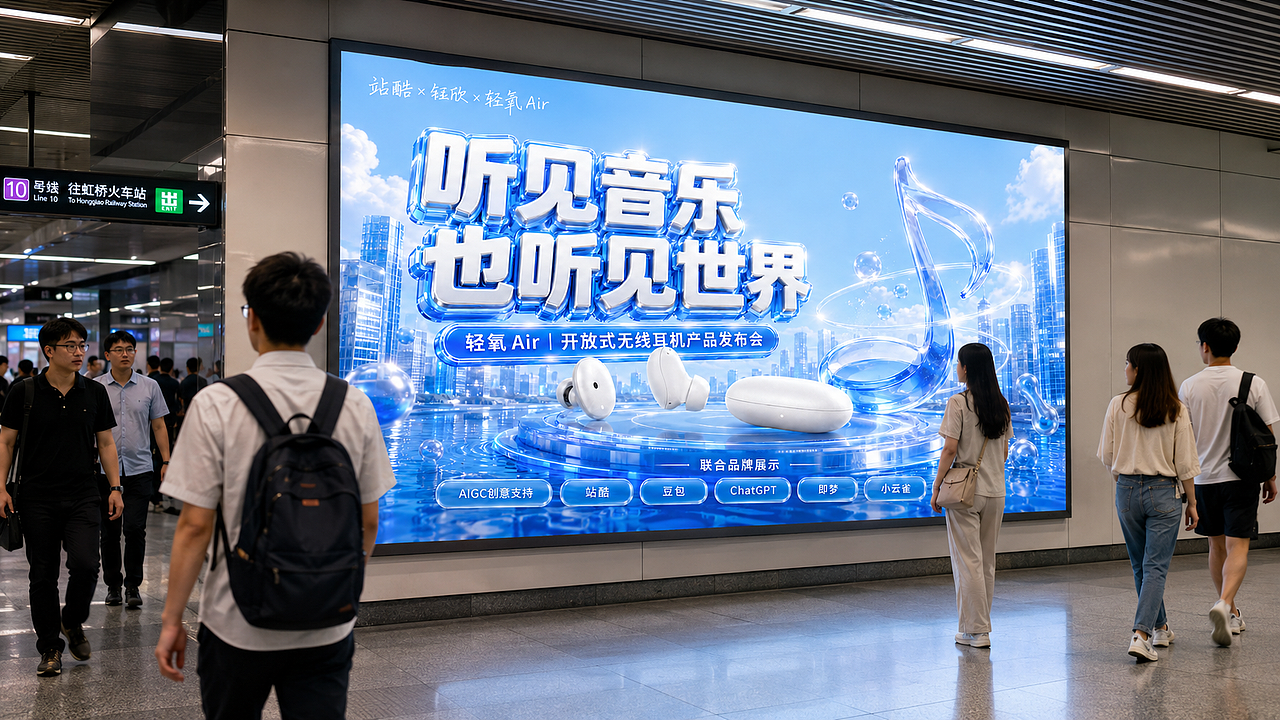 听见音乐,也听见世界|轻氧 Air 品牌视觉全案(图ZNDEwMDU3NzUy) - AI作品 - 站酷设计师钰欣1原创素材 - 站酷ZCOOL