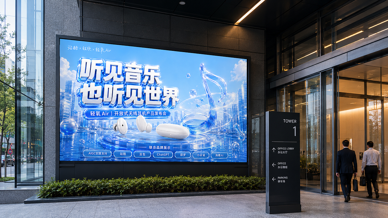 听见音乐,也听见世界|轻氧 Air 品牌视觉全案(图ZNDEwMDU3NzYw) - AI作品 - 站酷设计师钰欣1原创素材 - 站酷ZCOOL