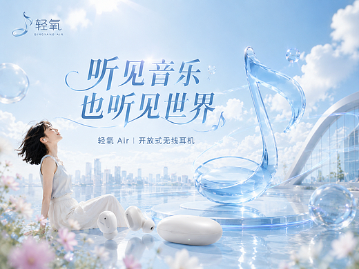 听见音乐,也听见世界|轻氧 Air 品牌视觉全案