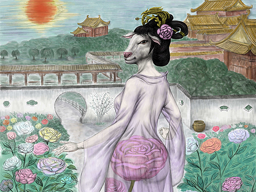 十二生肖原创绘本之羊贵妃