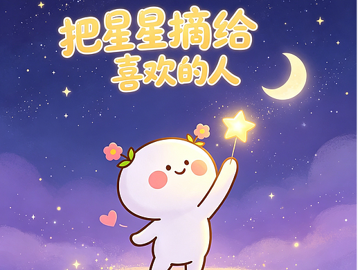 把星星摘给喜欢的人~