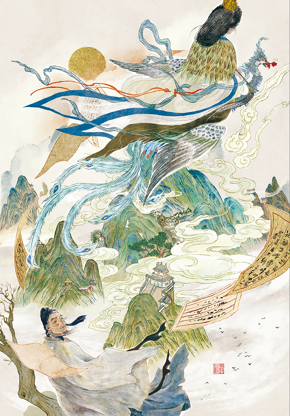 🖌️ 执笔绘丹青,赴一场穿越时空的大唐诗梦之约 ✨(图ZNDEwMDg3NDM2) - 绘本 - 站酷设计师月光下的懒猫一溪原创素材 - 站酷ZCOOL