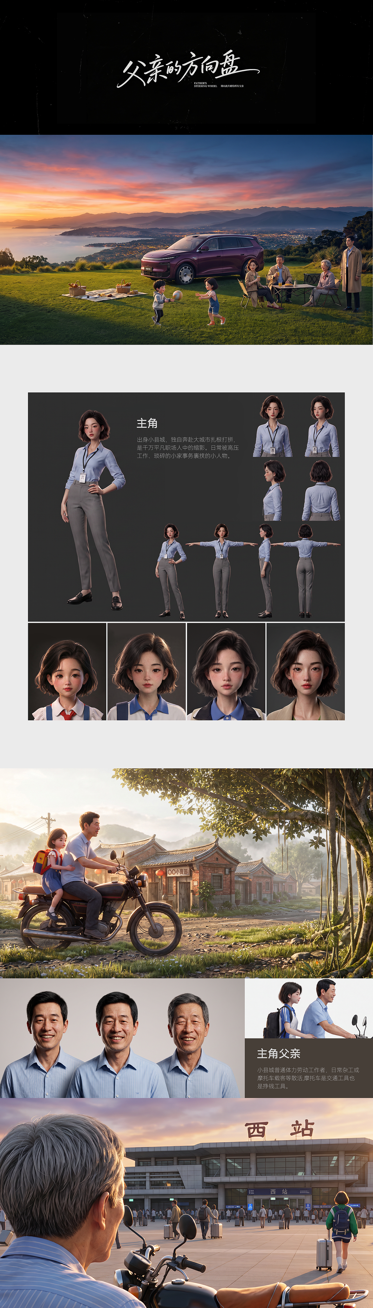 父亲的方向盘(图ZNDEwMTA3Mjc2) - AI作品 - 站酷设计师hlz002原创素材 - 站酷ZCOOL
