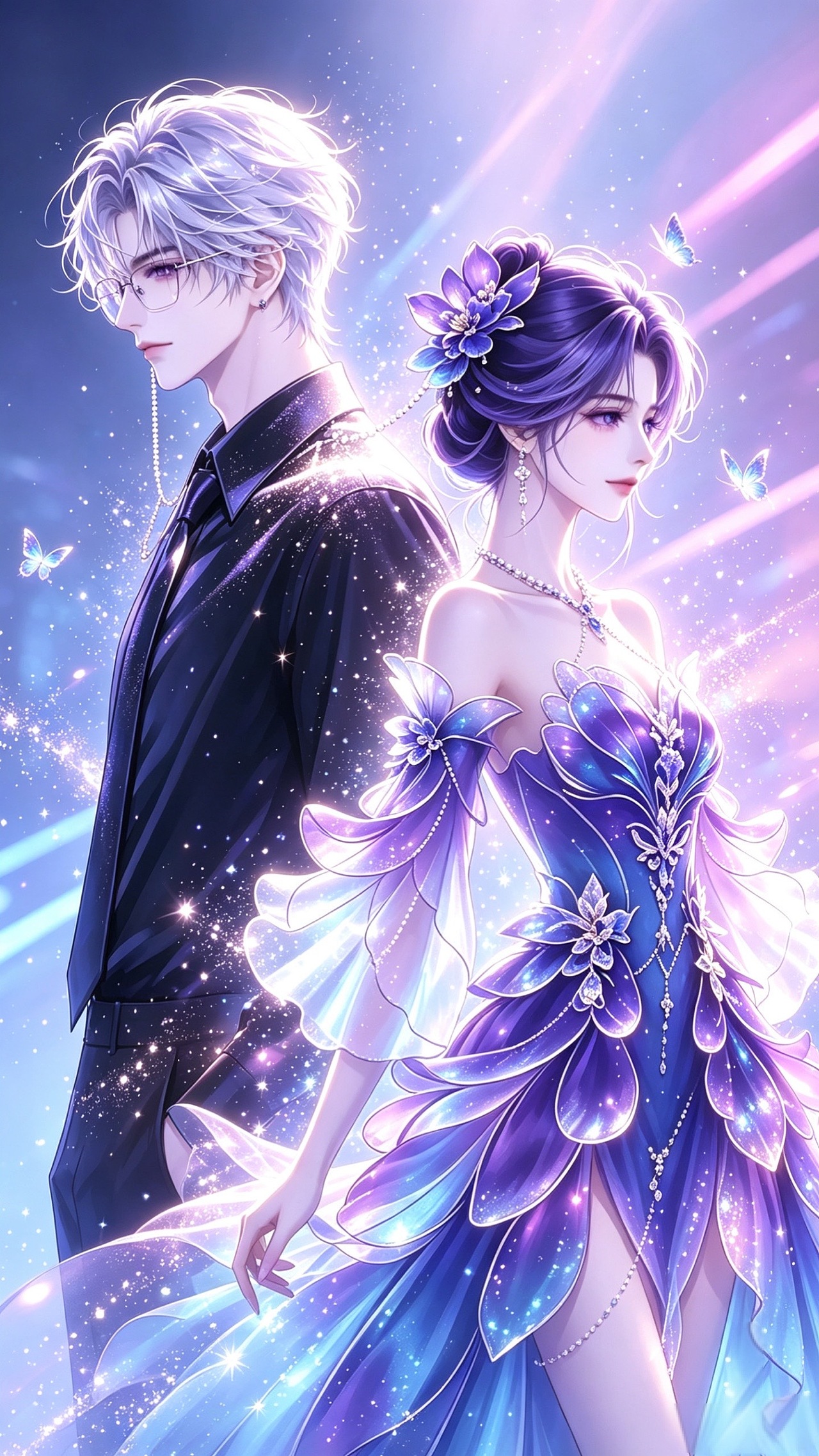 知予华裳｜沧澜秘境·剧情分镜：紫藤花开（图ZNDEwMTA4Mzgw） - 商业插画 - 站酷设计师FLY视觉工作室原创素材 - 站酷ZCOOL