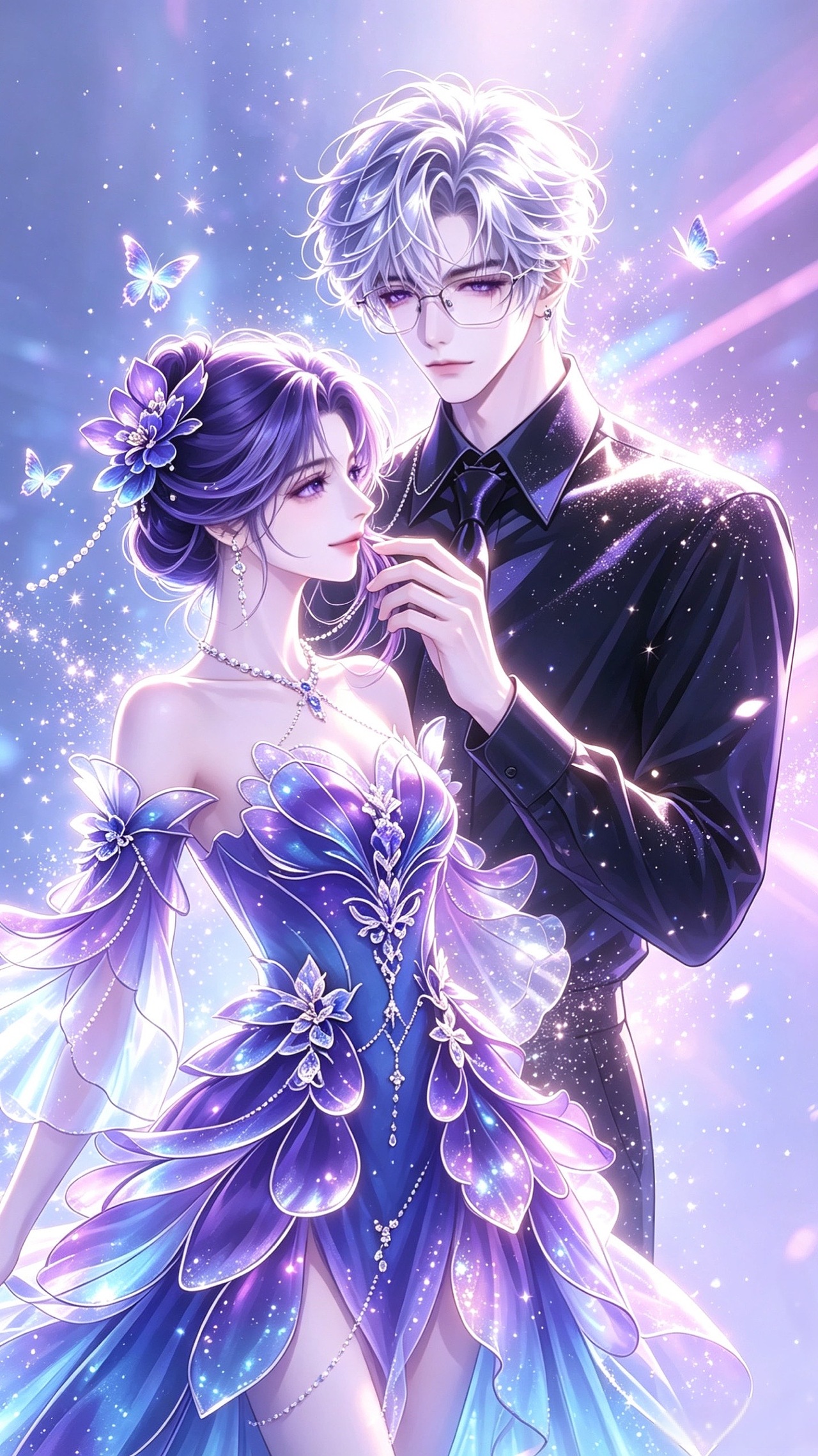 知予华裳｜沧澜秘境·剧情分镜：紫藤花开（图ZNDEwMTA4Mzg0） - 商业插画 - 站酷设计师FLY视觉工作室原创素材 - 站酷ZCOOL
