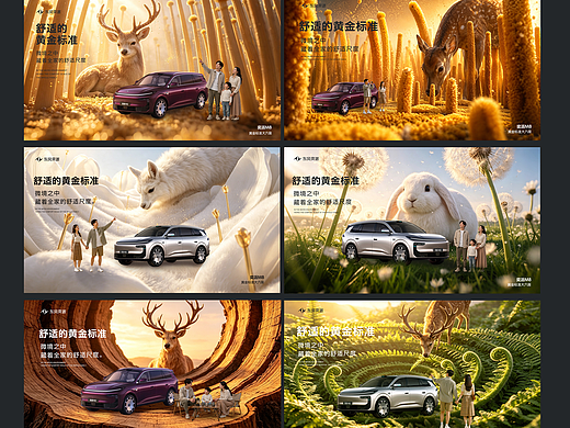 《舒适的黄金标准》东风奕派 M8舒适感视觉创意海报