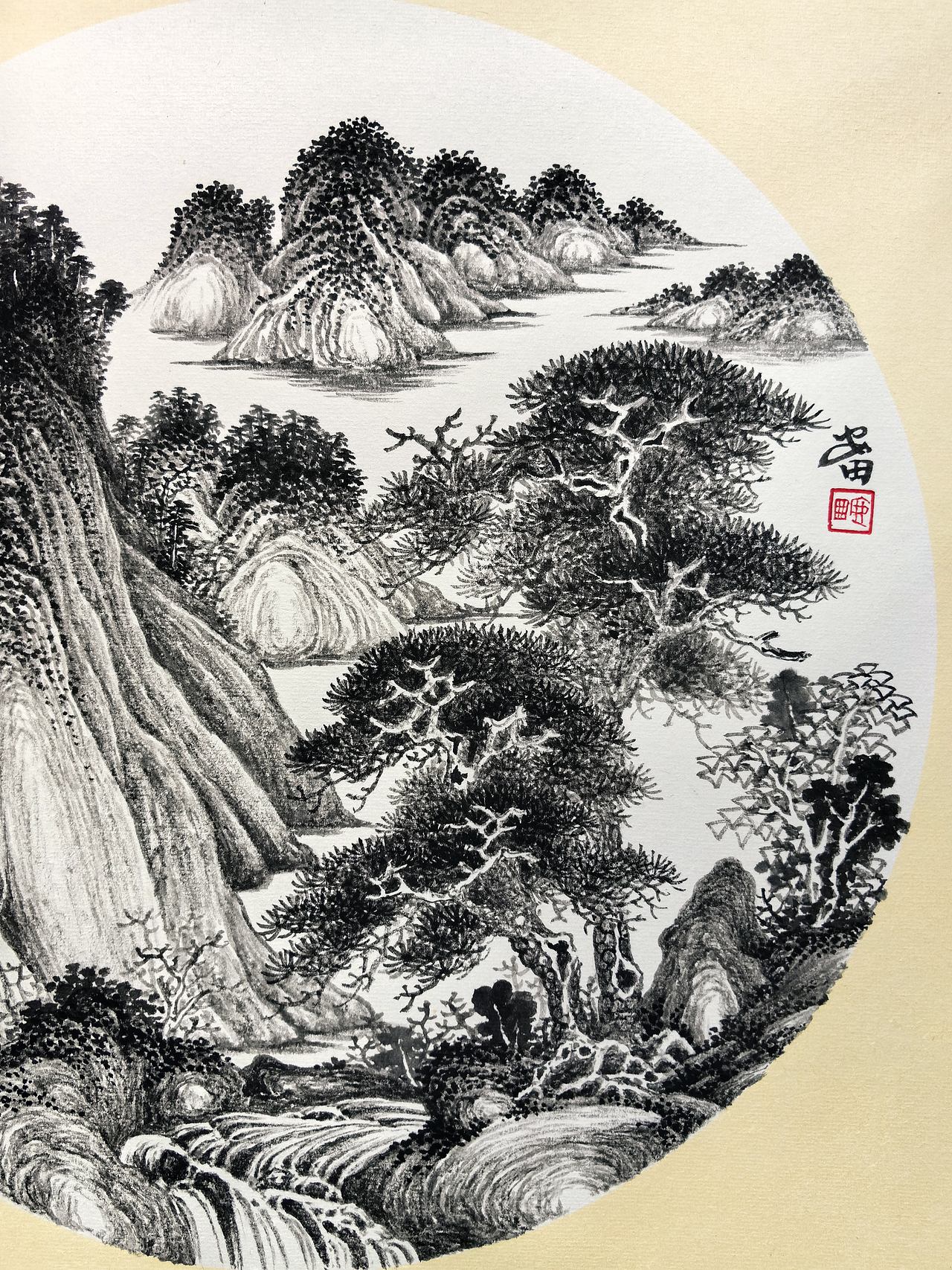 圆山墨韵(图ZNDEwMTE4Njk2) - 绘画 - 站酷设计师安田原创素材 - 站酷ZCOOL
