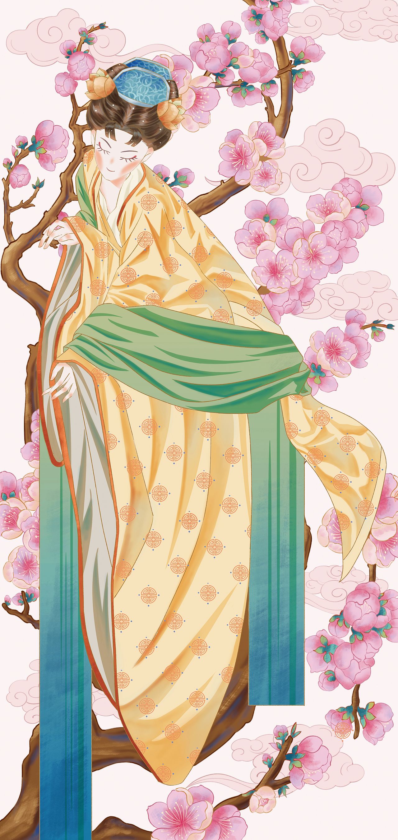 十二花神——杏花（图ZNDEwMTIzMDY0） - 商业插画 - 站酷设计师叶颜染原创素材 - 站酷ZCOOL
