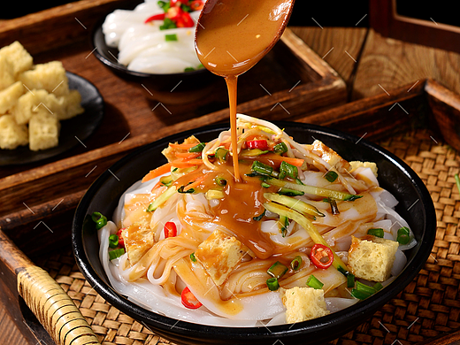 小吃凉皮米皮擀面皮拍摄|电商美食摄影|×郑州密斯杨