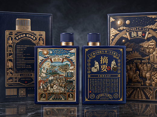 摘要酒包装