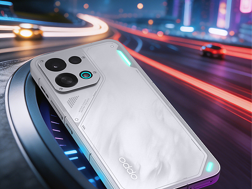 OPPO K15疾速白：主打电竞感、速度感！