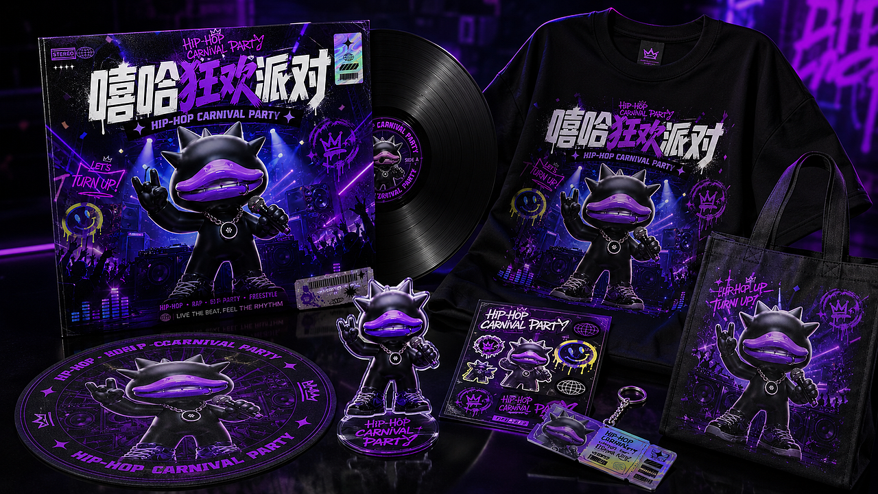 嘻哈狂欢派对#MVLAND嘻哈狂欢派对(图ZNDEwMTk3NDg0) - AI作品 - 站酷设计师GY星星原创素材 - 站酷ZCOOL