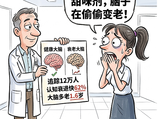 你以为在养生？无糖饮料让大脑偷偷老了1.6岁