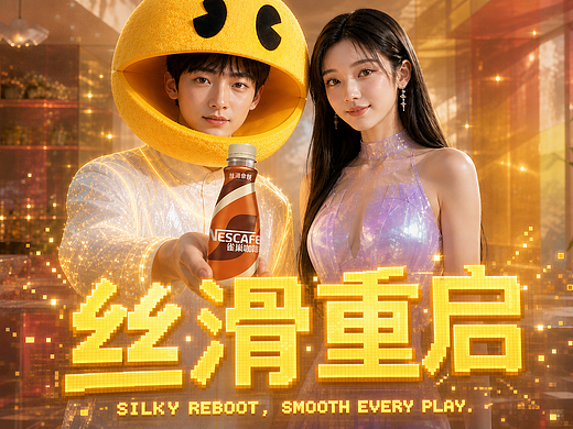 《丝滑重启》雀巢咖啡AIGC广告短片