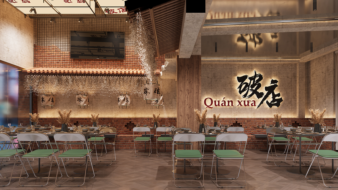 工装餐厅火锅店效果图表现（图ZNDEwMjEyNjI4） - 家装设计 - 站酷设计师王彤ing原创素材 - 站酷ZCOOL