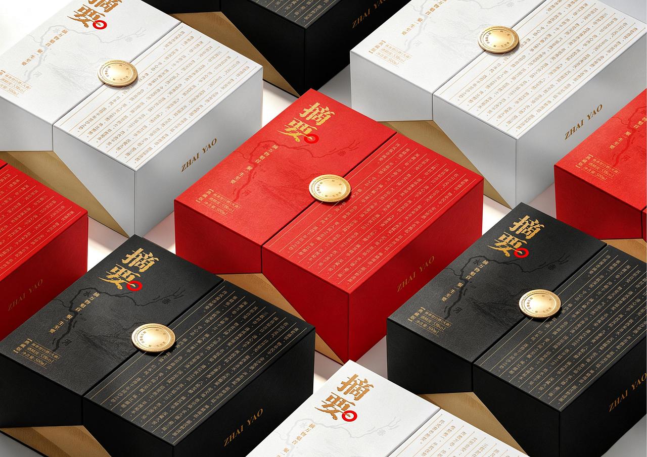 摘要酱香白酒品牌包装及瓶型全案策划定位设计上海因心（图ZNDEwMjE3ODQ4） - 产品 - 站酷设计师INHEART上海因心原创素材 - 站酷ZCOOL