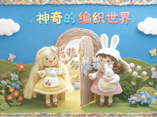 花花与兔兔的神奇编织世界