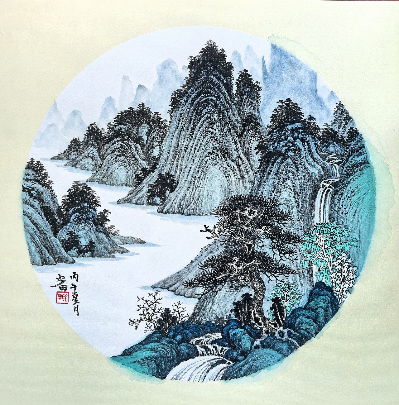 松风听泉（图ZNDEwMjMxMzky） - 绘画 - 站酷设计师安田原创素材 - 站酷ZCOOL