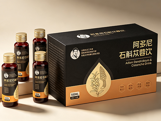 包装设计新作｜阿多尼石斛苁蓉饮两套视觉分享