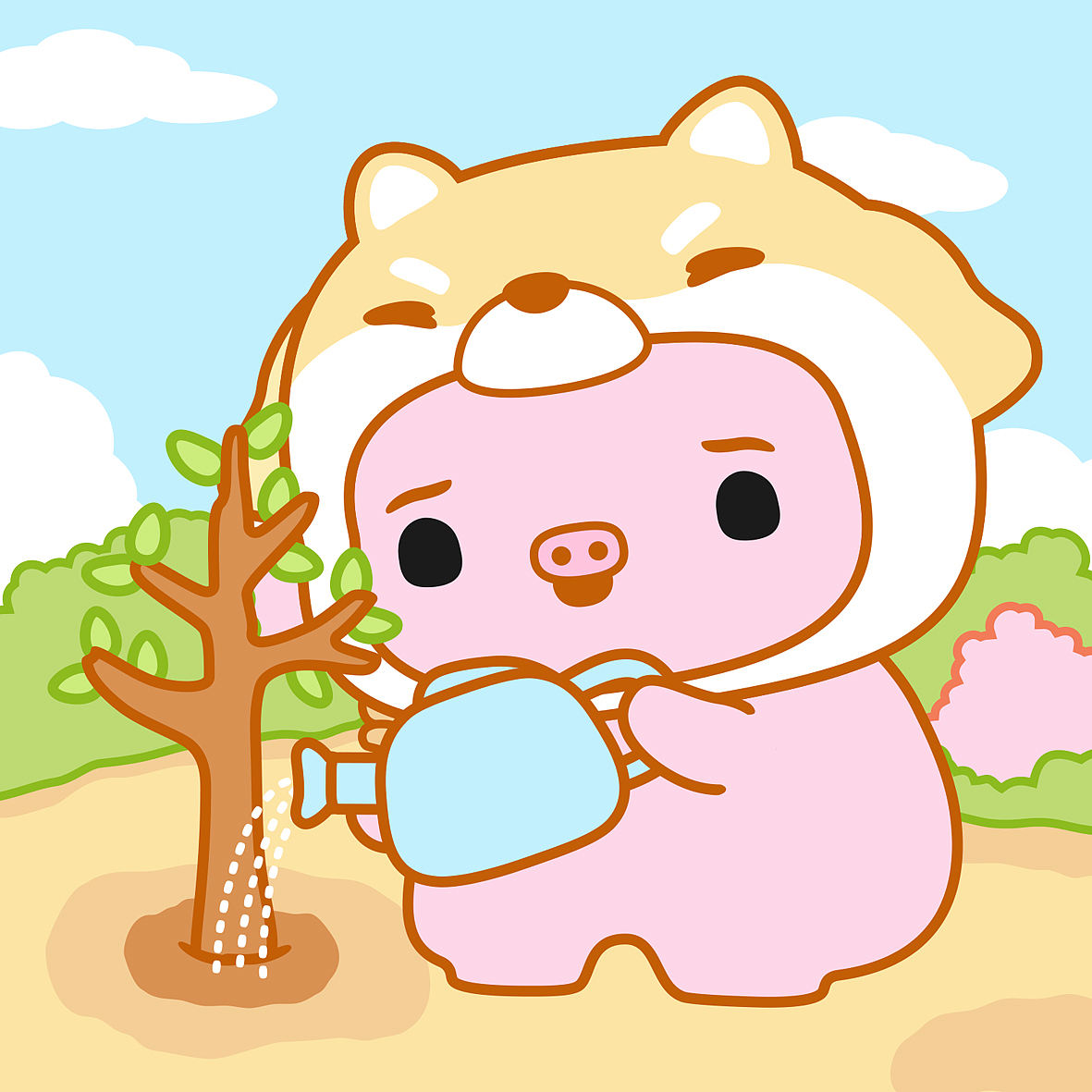 奶桃小猪头像分享篇（图ZNDEwMjQwMTA4） - 单幅漫画 - 站酷设计师贝贝的天空原创素材 - 站酷ZCOOL