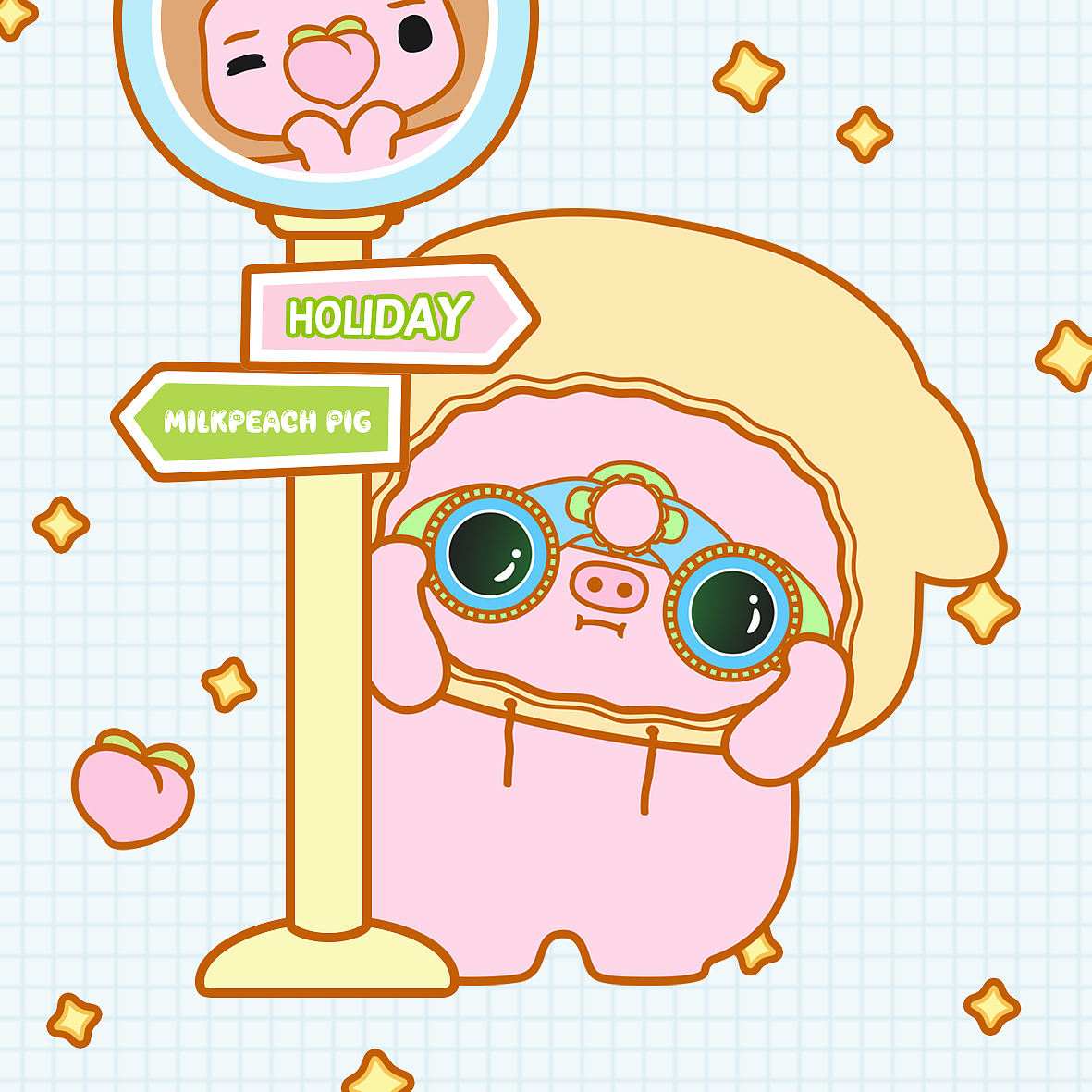 奶桃小猪头像分享篇（图ZNDEwMjQwMTIw） - 单幅漫画 - 站酷设计师贝贝的天空原创素材 - 站酷ZCOOL