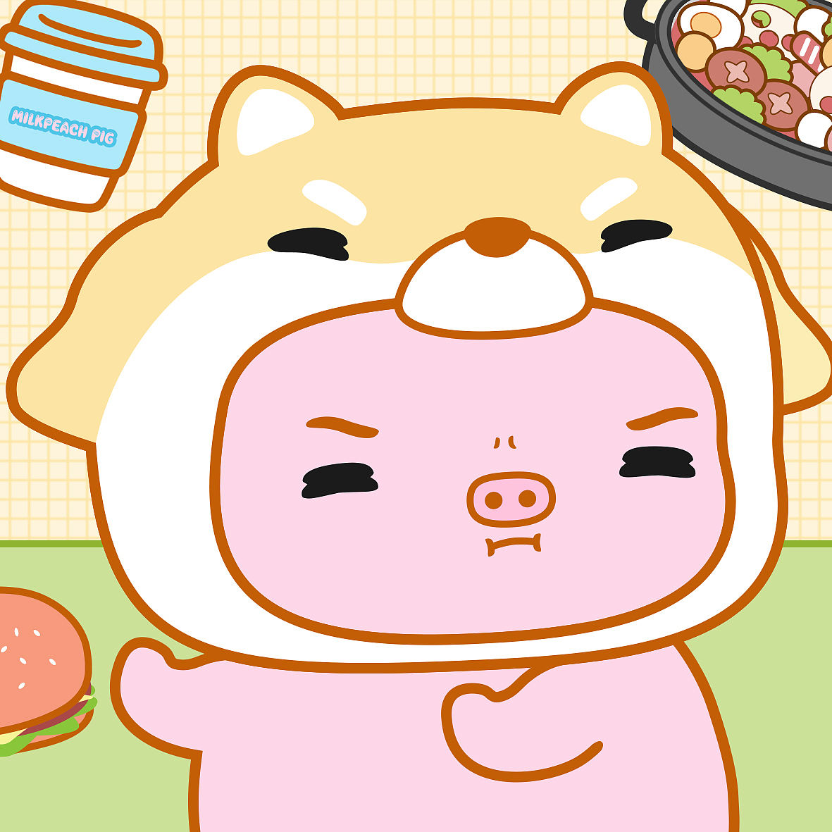 奶桃小猪头像分享篇（图ZNDEwMjQwMTMy） - 单幅漫画 - 站酷设计师贝贝的天空原创素材 - 站酷ZCOOL