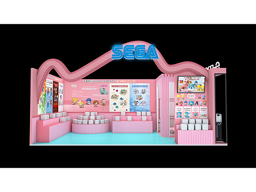WF手办模型sega潮玩bilibili游戏展动漫玩具展搭建
