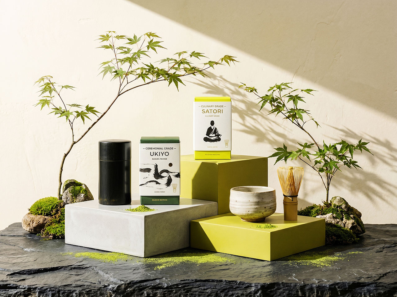 Up-Brands上游文传|MUSHIN MATCHA:一盒山水一盒禅(图ZNDEwMjYzMjc2) - 包装 - 站酷设计师上游文创品牌设计原创素材 - 站酷ZCOOL