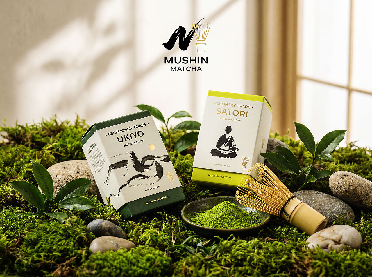 Up-Brands上游文传|MUSHIN MATCHA:一盒山水一盒禅(图ZNDEwMjYzODMy) - 包装 - 站酷设计师上游文创品牌设计原创素材 - 站酷ZCOOL