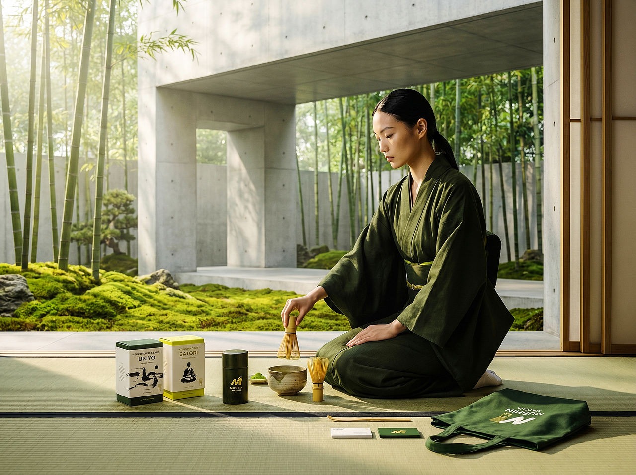 Up-Brands上游文传|MUSHIN MATCHA:一盒山水一盒禅(图ZNDEwMjY0MDQ0) - 包装 - 站酷设计师上游文创品牌设计原创素材 - 站酷ZCOOL