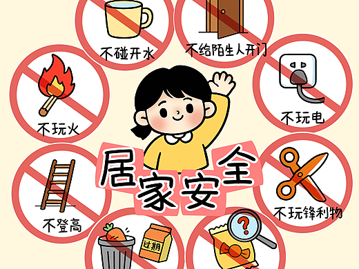 居家安全宣传图