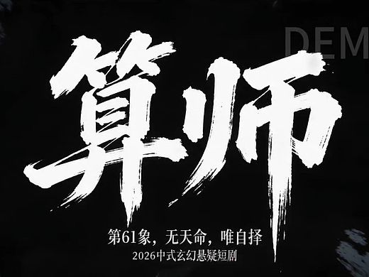 发个新做的漫剧预告片《算师》