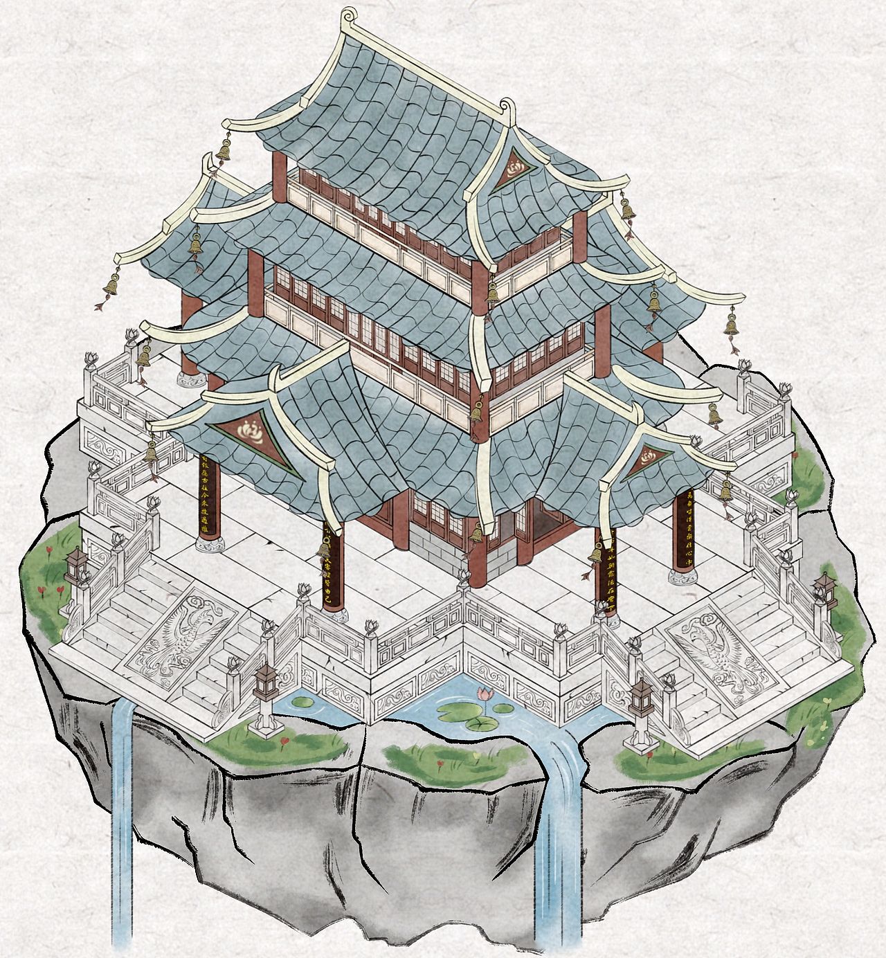 造景贴纸/玄青宗（图ZNDEwMjg3ODI0） - 商业插画 - 站酷设计师祁竺原创素材 - 站酷ZCOOL