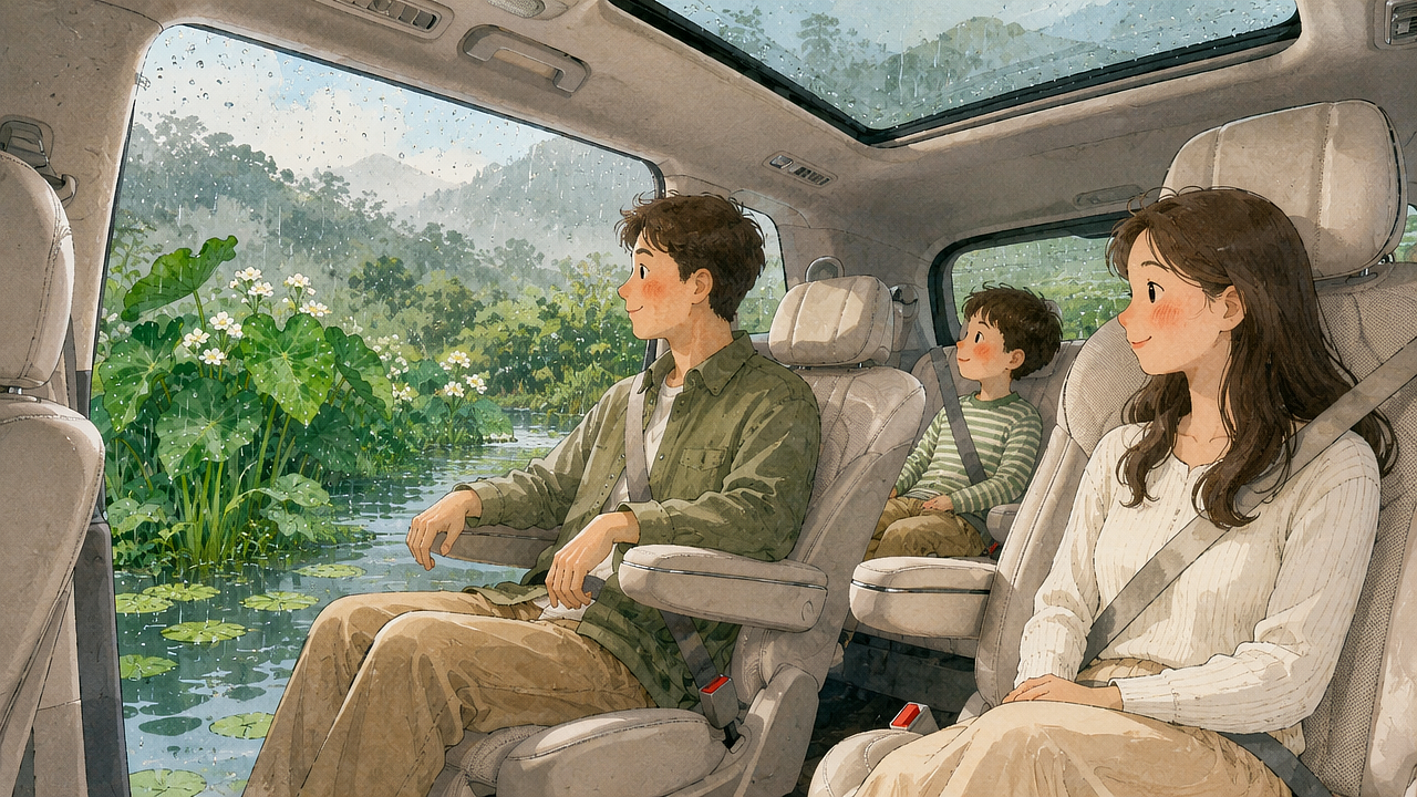 一车，山野，细雨｜解锁汽车的万般生活场景（图ZNDEwMjk3NTY4） - AI作品 - 站酷设计师酷AI设计原创素材 - 站酷ZCOOL